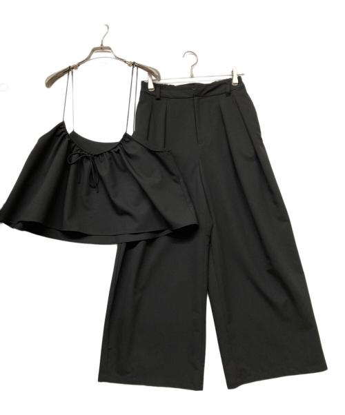 pual ce cin（ピュアルセシン）pual ce cin (ピュアルセシン) TRビスチェ+パンツセット ブラック サイズ:SIZE Freeの古着・服飾アイテム