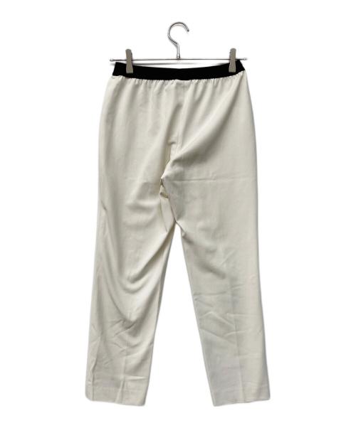 Leilian（レリアン）LEILIAN (レリアン) ウエストゴムイージーパンツ ホワイト サイズ:71ｃｍ（Ｗ２８）の古着・服飾アイテム