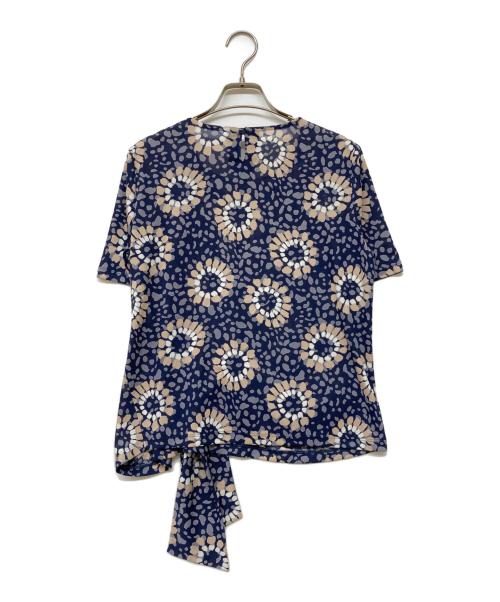 Leilian（レリアン）Leilian (レリアン) 花柄ブラウス ネイビー サイズ:9の古着・服飾アイテム