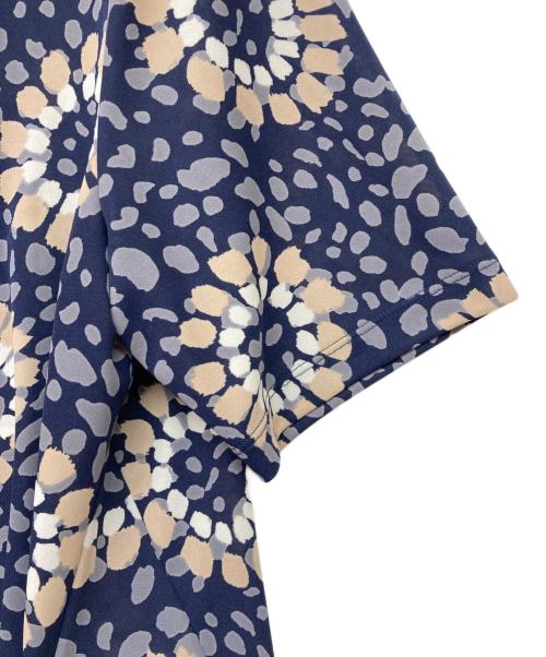 Leilian（レリアン）Leilian (レリアン) 花柄ブラウス ネイビー サイズ:9の古着・服飾アイテム