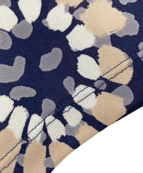 Leilian（レリアン）Leilian (レリアン) 花柄ブラウス ネイビー サイズ:9の古着・服飾アイテム