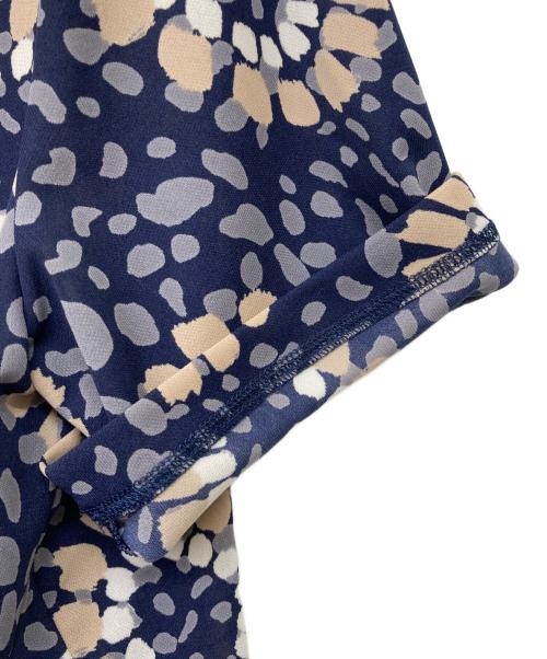 Leilian（レリアン）Leilian (レリアン) 花柄ブラウス ネイビー サイズ:9の古着・服飾アイテム
