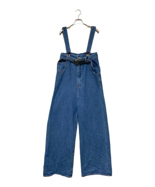 Q.anos（キュアノス）Q.anos (キュアノス) 24AW サスペンダーデニム インディゴ サイズ:Fの古着・服飾アイテム
