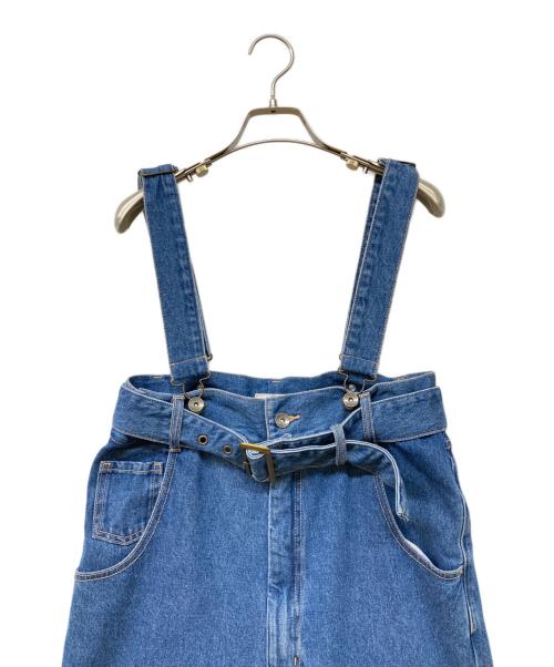 Q.anos（キュアノス）Q.anos (キュアノス) 24AW サスペンダーデニム インディゴ サイズ:Fの古着・服飾アイテム