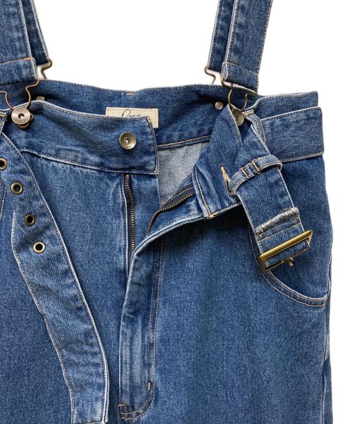 Q.anos（キュアノス）Q.anos (キュアノス) 24AW サスペンダーデニム インディゴ サイズ:Fの古着・服飾アイテム