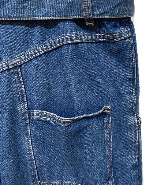 Q.anos（キュアノス）Q.anos (キュアノス) 24AW サスペンダーデニム インディゴ サイズ:Fの古着・服飾アイテム