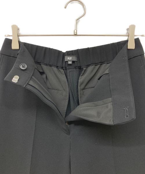 PLST（プラステ）PLST (プラステ) トリアセブレンドストレートパンツ ブラック サイズ:Mの古着・服飾アイテム
