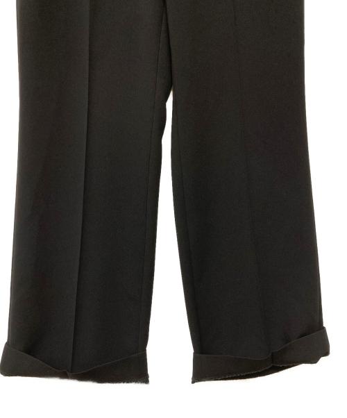 PLST（プラステ）PLST (プラステ) トリアセブレンドストレートパンツ ブラック サイズ:Mの古着・服飾アイテム