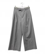 green label relaxingグリーンレーベルリラクシング）の古着「タックパンツ」｜グレー