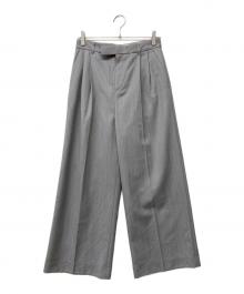 green label relaxing（グリーンレーベルリラクシング）の古着「タックパンツ」｜グレー