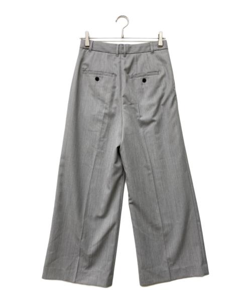 green label relaxing（グリーンレーベルリラクシング）green label relaxing (グリーンレーベルリラクシング) タックパンツ グレー サイズ:38の古着・服飾アイテム