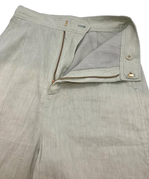 Noble（ノーブル）Noble (ノーブル) 22SSリネンハイウエストパンツ ミントグリーン サイズ:34の古着・服飾アイテム