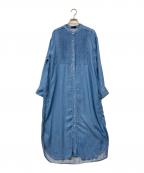 SHIPSシップス）の古着「デニムピンタックシャツワンピース」｜インディゴ