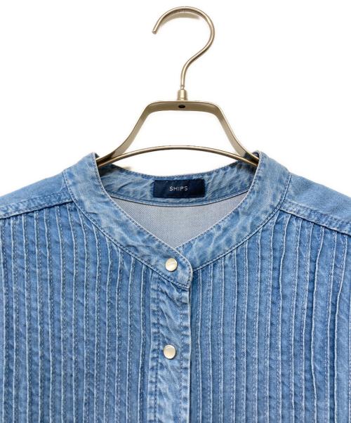 SHIPS（シップス）SHIPS (シップス) デニムピンタックシャツワンピース インディゴ サイズ:‐の古着・服飾アイテム