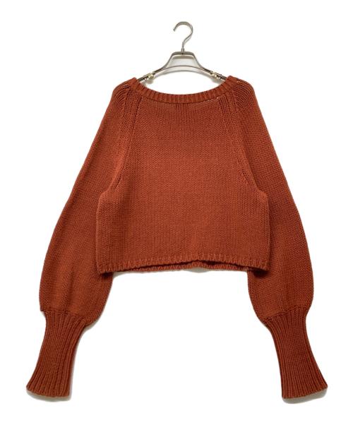 6(ROKU) BEAUTY&YOUTH（ロク ビューティーアンドユース）6(ROKU) BEAUTY&YOUTH (ロク ビューティーアンドユース) COTTON MIX SHORT KNIT PULLOVER（コットン ミックス ショート ニット プルオーバー） ブラウン サイズ:Freeの古着・服飾アイテム