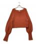 6(ROKU) BEAUTY&YOUTH（ロク ビューティーアンドユース）の古着「COTTON MIX SHORT KNIT PULLOVER（コットン ミックス ショート ニット プルオーバー）」｜ブラウン