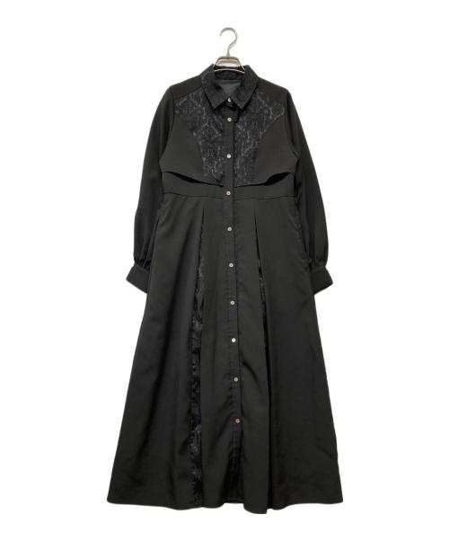 HARE（ハレ）HARE (ハレ) ブラウスワンピース ブラック サイズ:Fの古着・服飾アイテム