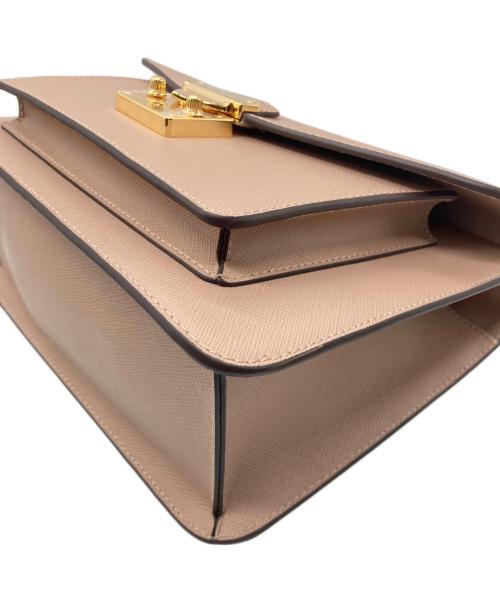 COCOCELUX GOLD（ココセリュックスゴールド）COCOCELUX GOLD (ココセリュックスゴールド) CCLゴールドサフィアーノ錠前2WAYバック ピンク 未使用品の古着・服飾アイテム