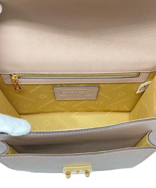 COCOCELUX GOLD（ココセリュックスゴールド）COCOCELUX GOLD (ココセリュックスゴールド) CCLゴールドサフィアーノ錠前2WAYバック ピンク 未使用品の古着・服飾アイテム