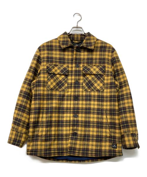 PS Paul Smith（ＰＳポールスミス）PS Paul Smith (ＰＳポールスミス) 22AW 中綿シャツジャケット イエロー サイズ:Mの古着・服飾アイテム