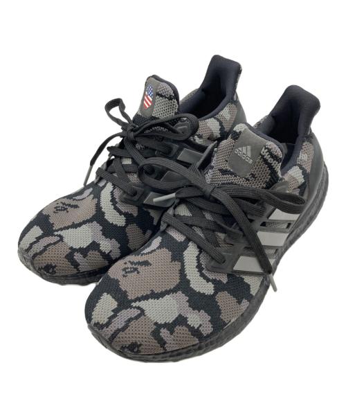 adidas（アディダス）adidas (アディダス) A BATHING APE (ア ベイシング エイプ) ULTRA BOOST BAPE BLACK CAMO ブラック サイズ:25の古着・服飾アイテム