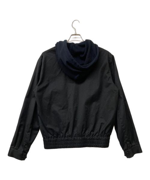 JohnUNDERCOVER（ジョンアンダーカバー）JohnUNDERCOVER (ジョンアンダーカバー) 19SS ウラケフード付パッチハメコミジップBZ/ジップパーカー/ブルゾン ブラック サイズ:3の古着・服飾アイテム