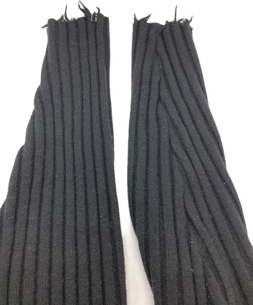 PERVERZE（パーバーズ）PERVERZE (パーバーズ) ダメージ加工切替リブニット ブラック サイズ:Freeの古着・服飾アイテム