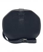 JIL SANDERジルサンダー）の古着「ロゴヘキサゴンレザーショルダーバッグ」｜ブラック