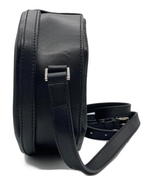 JIL SANDER（ジルサンダー）JIL SANDER (ジルサンダー) ロゴヘキサゴンレザーショルダーバッグ ブラックの古着・服飾アイテム