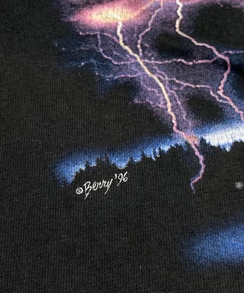 VINTAGE（ヴィンテージ）VINTAGE (ヴィンテージ) 90's TORNADO CLASS(トルネードクラス):F5プリントTシャツ(96年) ブラック サイズ:Lの古着・服飾アイテム