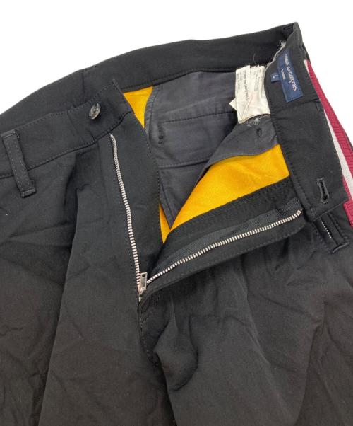 COMME des GARCONS HOMME（コムデギャルソン オム）COMME des GARCONS HOMME (コムデギャルソン オム) サイドラインパンツ ブラック サイズ:Lの古着・服飾アイテム