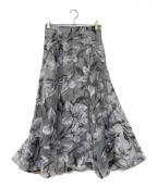 Mystradaマイストラーダ）の古着「オパールアートフラワースカート」｜グレー