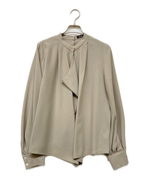 anuans（アニュアンス）anuans (アニュアンス) カスケードフリルブラウス ベージュ サイズ:Fの古着・服飾アイテム