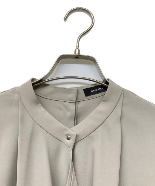 anuans（アニュアンス）anuans (アニュアンス) カスケードフリルブラウス ベージュ サイズ:Fの古着・服飾アイテム