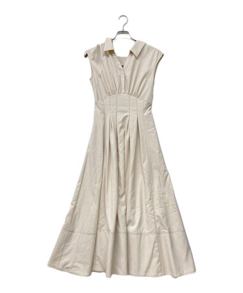 HER LIP TO（ハーリップトゥ）Her lip to (ハーリップトゥ) Montecristo French Sleeve Dress ベージュ サイズ:S 未使用品の古着・服飾アイテム