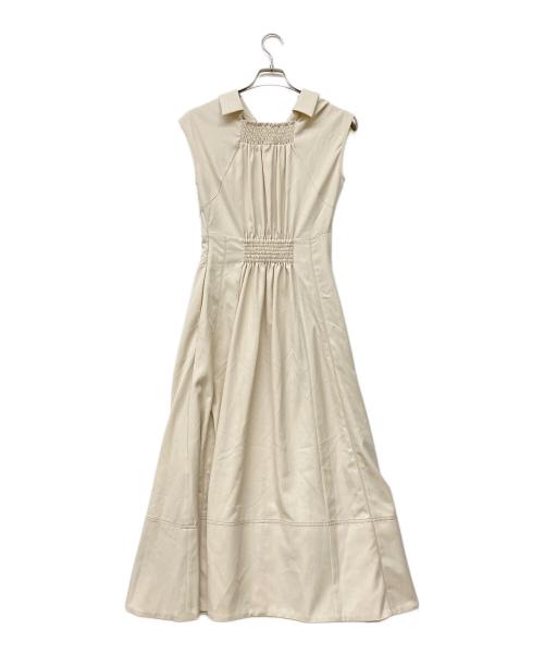 HER LIP TO（ハーリップトゥ）Her lip to (ハーリップトゥ) Montecristo French Sleeve Dress ベージュ サイズ:S 未使用品の古着・服飾アイテム