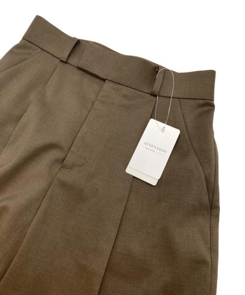 Noble（ノーブル）Noble (ノーブル) エステルツイルストレッチスラックスパンツ ブラウン サイズ:36 未使用品の古着・服飾アイテム