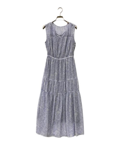 JILL BY JILLSTUART（ジル バイ ジルスチュアート）JILL BY JILLSTUART (ジル バイ ジルスチュアート) プリントティアードワンピース パープル サイズ:FRの古着・服飾アイテム