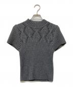 Audireアウディーレ）の古着「Diamond knit tops」｜グレー