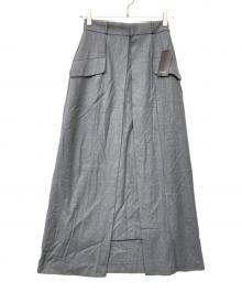 anuans（アニュアンス）の古着「レイヤード2Wayデザインスカート」｜グレー