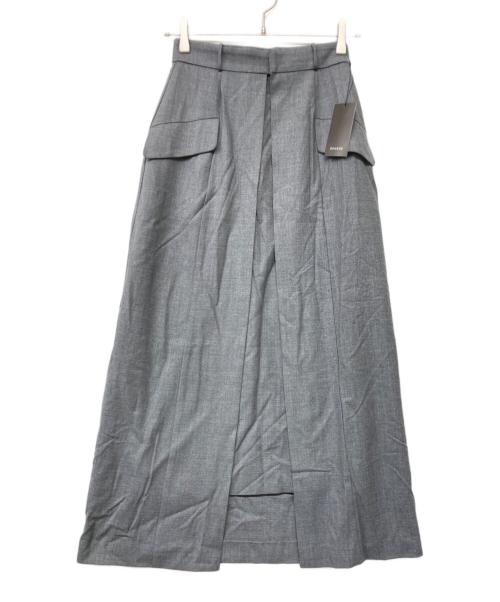 anuans（アニュアンス）anuans (アニュアンス) レイヤード2Wayデザインスカート グレー サイズ:S 未使用品の古着・服飾アイテム