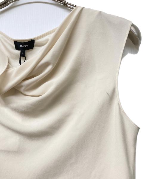 theory（セオリー）theory (セオリー) 24SS POWDER CREPE SS COWL TOP アイボリー サイズ:Sの古着・服飾アイテム