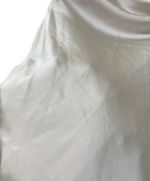 Noble（ノーブル）Noble (ノーブル) ドレープサテン2WAYブラウス ホワイト サイズ:Freeの古着・服飾アイテム