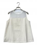 anuansアニュアンス）の古着「シアーシームブラウス」｜ホワイト