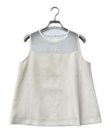 anuans（アニュアンス）の古着「シアーシームブラウス」｜ホワイト