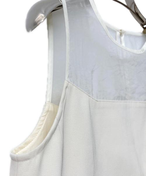 anuans（アニュアンス）anuans (アニュアンス) シアーシームブラウス ホワイト サイズ:Freeの古着・服飾アイテム