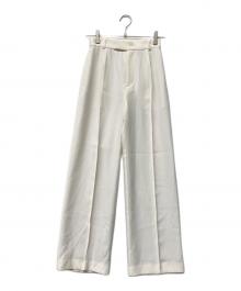 anuans（アニュアンス）の古着「25SS ダブルサテンストレートパンツ」｜ホワイト