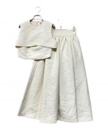 L'AUBE BLANC（ローブ ブラン）の古着「3way Jacquard dress」｜ホワイト