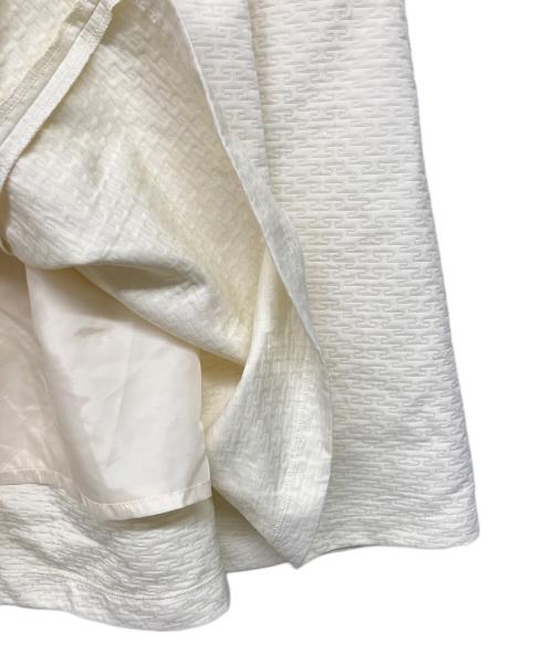 L'AUBE BLANC（ローブ ブラン）L'AUBE BLANC (ローブブラン) 3way Jacquard dress ホワイト サイズ:Sの古着・服飾アイテム