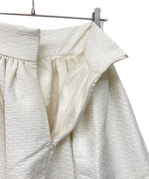 L'AUBE BLANC（ローブ ブラン）L'AUBE BLANC (ローブブラン) 3way Jacquard dress ホワイト サイズ:Sの古着・服飾アイテム